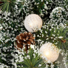 Black Box Kerstkrans | Black Box | Kaprun | Ø 60 cm (15 leds, Ster, Besneeuwd, Decoratie, Timer, Batterijen, Binnen) 1166294 K151100144 - 3