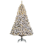 Black Box Kunstkerstboom | Black Box | Charlton | 1.55 meter (200 leds, 340 tips, PVC, Besneeuwd) 1168562 K151100056 - 1