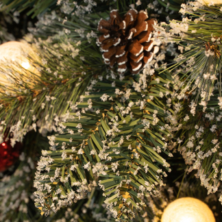 Black Box Kunstkerstboom | Black Box | Kaprun | 45 cm (8 leds, Besneeuwd, Timer, Batterijen, Binnen) 1166291 K151100123 - 4