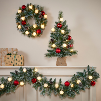Black Box Kunstkerstboom | Black Box | Kaprun | 60 cm (15 leds, Besneeuwd, Timer, Batterijen, Binnen) 1166292 K151100122 - 6