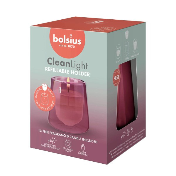 Bolsius CleanLight Starterkit | Cedarwood & Vetiver (Navulbaar, Plantaardige wax, 20 branduren) 101925020416 K150303297 - 3