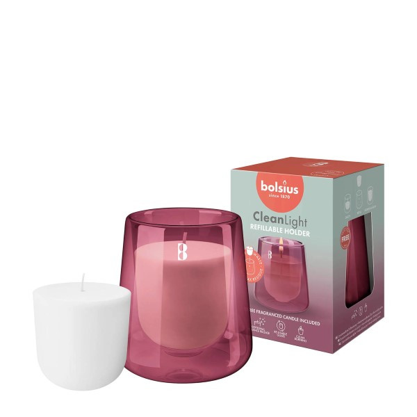 Bolsius CleanLight Starterkit | Cedarwood & Vetiver (Navulbaar, ScentMax, Palmolievrij, 24 branduren) 101925020416 K150303297 - 2