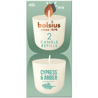 Bolsius CleanLight navulling | Grapefruit & Ginger (Plantaardige wax, Tot 20 branduren, 2 stuks) 101925030586 K150303270 - 1