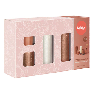 Bolsius Geschenkset | Bolsius | Cozy Hideaway | Set van 5 (Bruin/Wit) 103693276885 K150303483