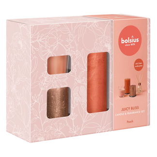 Bolsius Geschenkset | Bolsius | Juicy Bliss | Set van 4 (Roest/Roze) 103693281584 K150303479 - 1