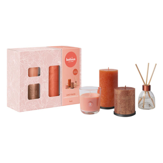 Bolsius Geschenkset | Bolsius | Juicy Bliss | Set van 4 (Roest/Roze) 103693281584 K150303479 - 2