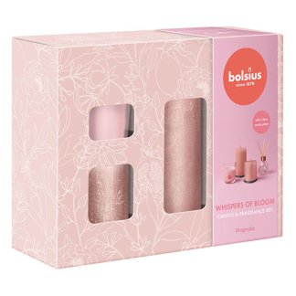 Bolsius Geschenkset | Bolsius | Whispers of Bloom | Set van 4 (Roze) 103693281585 K150303480
