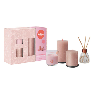Bolsius Geschenkset | Bolsius | Whispers of Bloom | Set van 4 (Roze) 103693281585 K150303480 - 2
