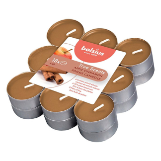 Bolsius Geurtheelichten | Bolsius | Apple Cinnamon | 18 stuks (True Scents, Plantaardige wax, 4 branduren) 101926943495 K150303291 - 2
