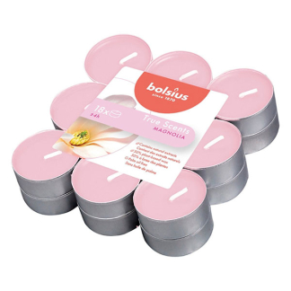Bolsius Geurtheelichten | Bolsius | Magnolia | 18 stuks (True Scents, Plantaardige wax, 4 branduren) 101926943404 K150303284 - 2