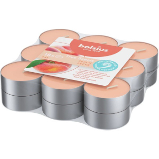 Bolsius Geurtheelichten | Bolsius | Peach | 18 stuks (True Scents, Plantaardige wax, 4 branduren) 101926943480 K150303292 - 2