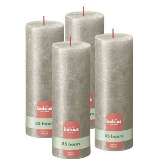 Bolsius Stompkaars | Bolsius | Champagne | 19 x Ø 6.8 cm | 4 stuks (Rustiek, Shimmer) 103667656807 K150303443 - 1