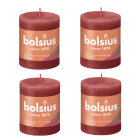 Bolsius Stompkaars | Bolsius | Delicate Red | 8 x Ø 6.8 cm | 4 stuks (Rustiek) 103668780341 K150303429 - 1