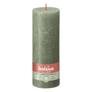 Bolsius Stompkaars | Bolsius | Fresh Olive | 19 x Ø 6.8 cm | 4 stuks (Rustiek) 103668850370 K150303438 - 2