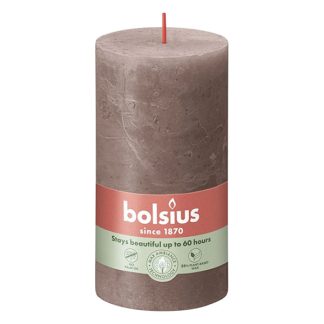 Bolsius Stompkaars | Bolsius | Rustic Taupe | 13 x Ø 6.8 cm | 4 stuks (Rustiek) 103668790324 K150303432 - 2