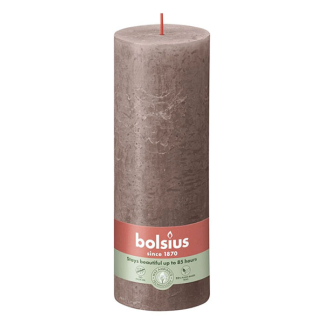 Bolsius Stompkaars | Bolsius | Rustic Taupe | 19 x Ø 6.8 cm | 4 stuks (Rustiek) 103668850324 K150303436 - 2