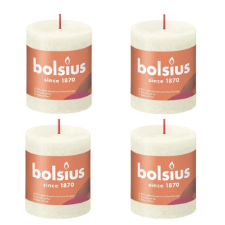 Bolsius Stompkaars | Bolsius | Soft Pearl | 8 x Ø 6.8 cm | 4 stuks (Rustiek) 103668780305 K150303427 - 1