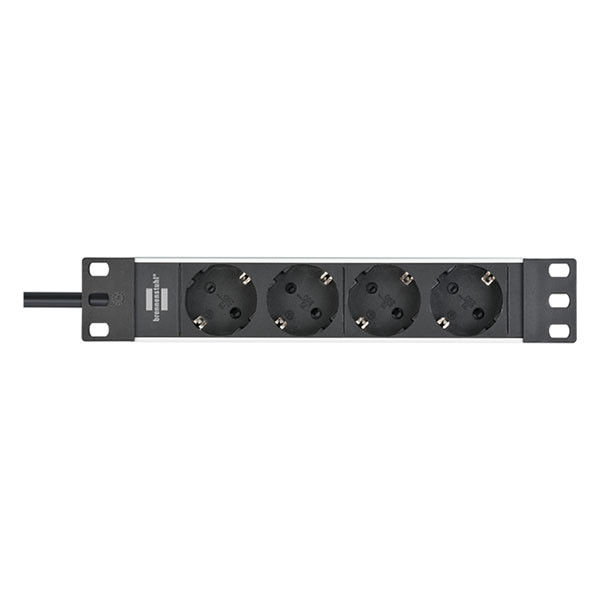 Brennenstuhl 10 inch stekkerdoos | Brennenstuhl | 2 meter (4-voudig, 1U) 1390007004 K060401128 - 2