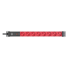 Brennenstuhl 19-inch stekkerdoos | Brennenstuhl | 2 meter (8-voudig, C14 stekker, 1U, Aluminium) 1390007118 K060401130 - 3