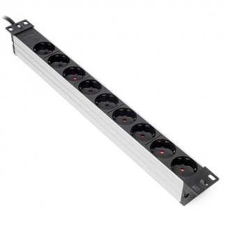Brennenstuhl 19-inch stekkerdoos | Brennenstuhl | 2 meter (9-voudig, 1U, Aluminium) 1390007009 K010813804 - 1