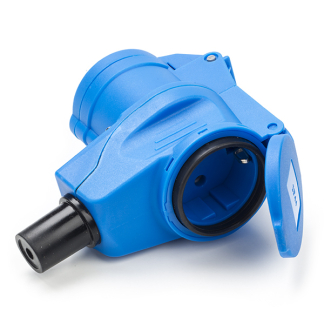 Brennenstuhl CEE contrastekker | Brennenstuhl (16A, 230V, IP44, Schuko en CEE, Haaks) 1080980 K010806223 - 1