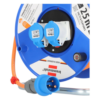 Brennenstuhl CEE kabelhaspel | Brennenstuhl | 25 meter (16A, 3x 2.5 mm², IP44, 2-voudig) 1182760100 K010806255 - 5