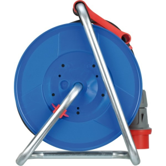 Brennenstuhl CEE kabelhaspel | Brennenstuhl | 30 meter (1 x CEE en 2x Schuko, 5x 2.5 mm², IP44, Bouwplaats) 1237980 K120300050 - 4