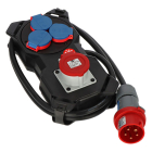 Brennenstuhl CEE stekkerdoos | Brennenstuhl | 2 meter (16A, 230V, 400V, 4-voudig, CEE mannelijk, IP44) 1151610020 K120300132 - 1