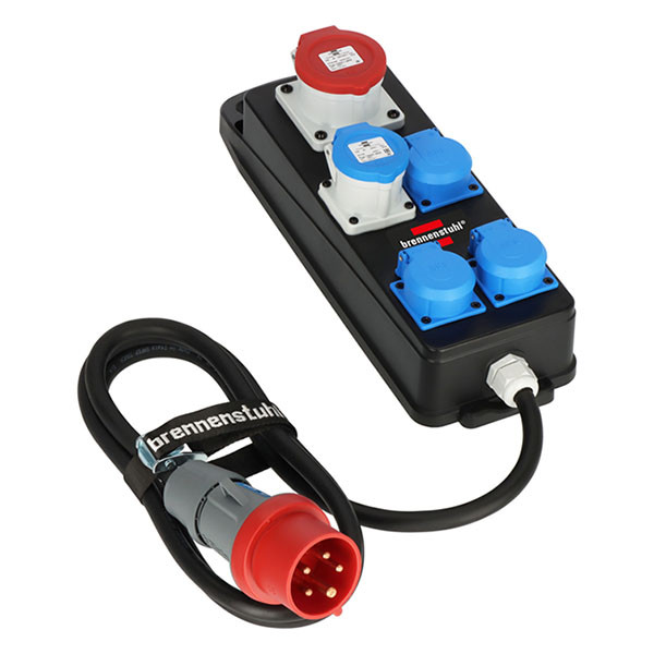 Brennenstuhl CEE stekkerdoos | Brennenstuhl | 2 meter (16A, 230V, 400V, 5-voudig, CEE mannelijk, IP44) 1151480020 K120300131 - 1