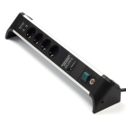 Brennenstuhl Desktop stekkerdoos | Brennenstuhl | 1.8 meter (4-voudig, 2 USB poorten, Overspanningsbeveiliging, Schakelaar, Aluminium) 1391010620 C060401139 - 1