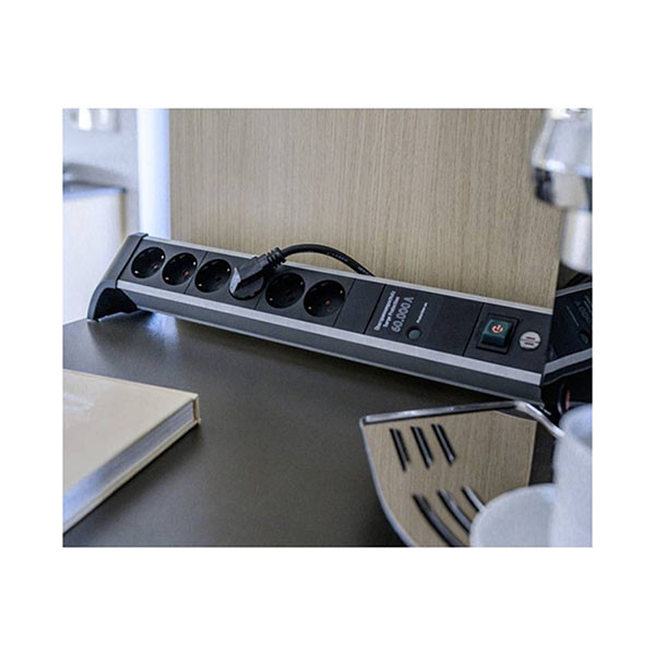 Brennenstuhl Desktop stekkerdoos | Brennenstuhl | 1.8 meter (4-voudig, 2 USB poorten, Overspanningsbeveiliging, Schakelaar, Aluminium) 1391010620 C060401139 - 5