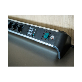 Brennenstuhl Desktop stekkerdoos | Brennenstuhl | 1.8 meter (6-voudig, Overspanningsbeveiliging, Schakelaar, Aluminium) 1391020600 B060401140 - 6