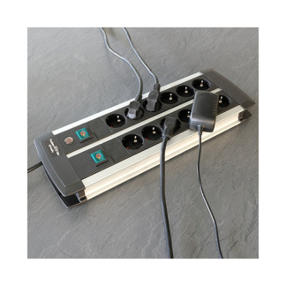 Brennenstuhl Duo Stekkerdoos 12-voudig | Brennenstuhl | 3 meter (Schakelbaar per 6, Aluminium) 1391000912 K120300067 - 6