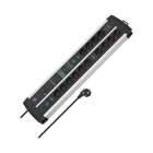 Brennenstuhl Duo Stekkerdoos 14-voudig | Brennenstuhl | 3 meter (Overspanningsbeveiliging, 120.000 A, Schakelaar, Aluminium) 1392000232 K170202712 - 2