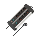 Brennenstuhl Duo Stekkerdoos 8-voudig | Brennenstuhl | 3 meter (Schakelbaar per 4, Aluminium) 1391000908 K120300066 - 2