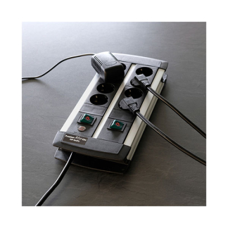 Brennenstuhl Duo Stekkerdoos 8-voudig | Brennenstuhl | 3 meter (Schakelbaar per 4, Aluminium) 1391000908 K120300066 - 7