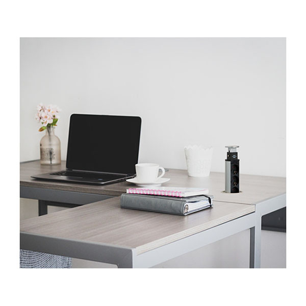 Brennenstuhl Inbouw bureau stopcontact | Brennenstuhl | 2 meter (3-voudig, 2 USB poorten, Aluminium) 1396200013 A010813013 - 7
