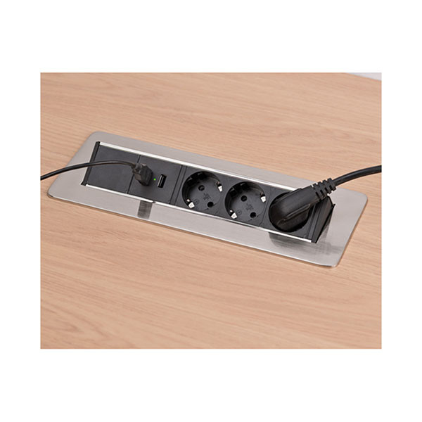 Brennenstuhl Inbouw bureau stopcontact | Brennenstuhl | 2 meter (3-voudig, 2 USB poorten, Inklapbaar) 1396200113 B120300094 - 5