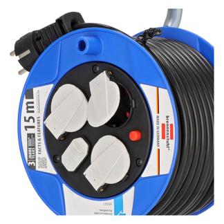 Brennenstuhl Kabelhaspel | Brennenstuhl | 15 meter (3-voudig, USB, IP20, 3x 1.5 mm²) 1079180600 K120300110 - 2