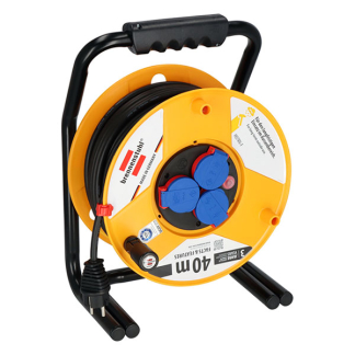 Brennenstuhl Kabelhaspel | Brennenstuhl | 40 meter (3-voudig, 3x 2.5 mm², IP44, Bouwplaats) 1318940 K120300059