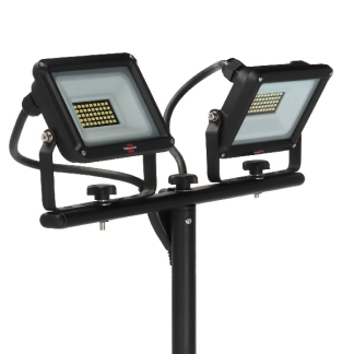 Brennenstuhl Led bouwlamp met statief | Brennenstuhl | 1.8 meter (2x20W, 4800lm, 6500K) 1171250444 K180107258 - 1