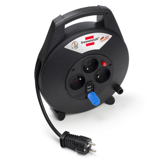 Brennenstuhl Penaarde kabelhaspel | Brennenstuhl | 10 meter (3-voudig, USB, IP20, 3x 1.5 mm²) 1093204600 K120601048 - 1