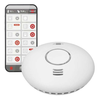 Brennenstuhl Slimme rookmelder | Brennenstuhl Connect (10 jaar sensor, Wifi, Hittemelder) 1290090 K170203305 - 4