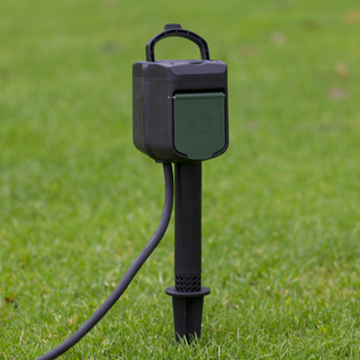 Brennenstuhl Slimme tuincontactdoos | Brennenstuhl | 1-voudig (Grondpen, Timer, Wifi, 10 meter) 1154540601 K060401112 - 1