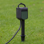 Brennenstuhl Slimme tuincontactdoos | Brennenstuhl | 1-voudig (Grondpen, Timer, Wifi, 10 meter) 1154540601 K060401112 - 1