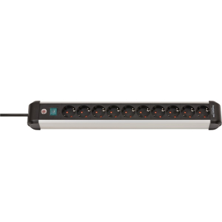 Brennenstuhl Stekkerdoos 10-voudig | Brennenstuhl | 3 meter (Schakelaar, Aluminium) 1391030000 K120300126 - 1