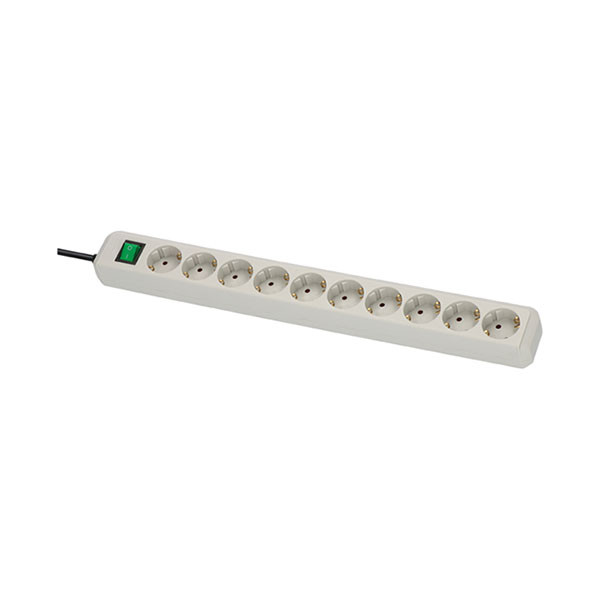 Brennenstuhl Stekkerdoos 10-voudig | Brennenstuhl | 3 meter (Schakelaar, Grijs) 1159350010 K060401102 - 3