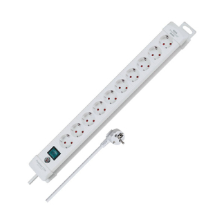 Brennenstuhl Stekkerdoos 10-voudig | Brennenstuhl | 3 meter (Schakelaar, Wit) 1952200100 K010813501 - 2