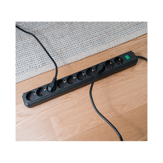 Brennenstuhl Stekkerdoos 10-voudig | Brennenstuhl | 3 meter (Schakelaar, Zwart) 1159300010 K010813500 - 6