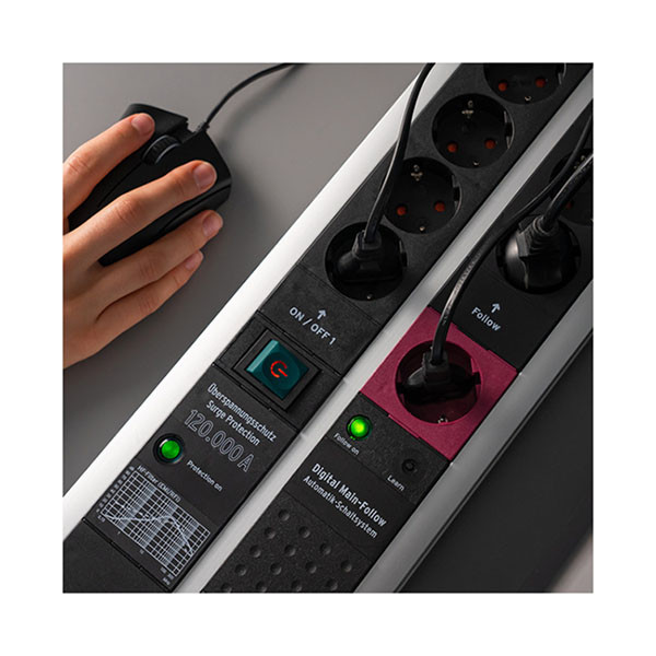 Brennenstuhl Stekkerdoos 11-voudig | Brennenstuhl | 3 meter (Master Slave, Overspanningsbeveiliging, 120.000 A, 2 USB poorten) 1392000230 K170202713 - 8